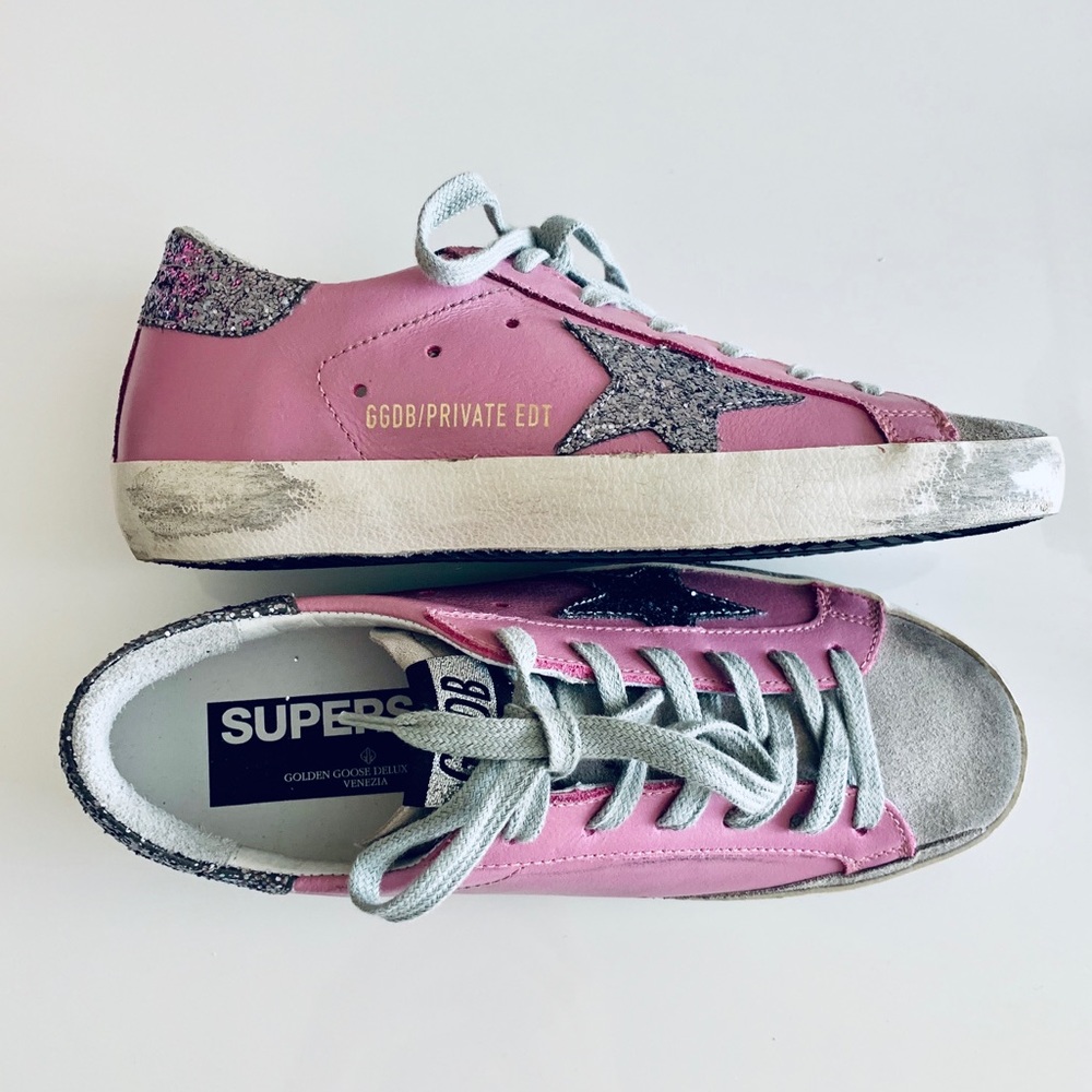 Golden Goose Glitter Superstar Sneakers